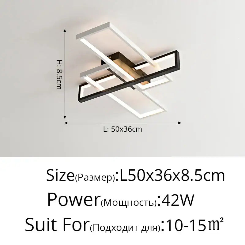 Chrome Rectangular Chandelier
