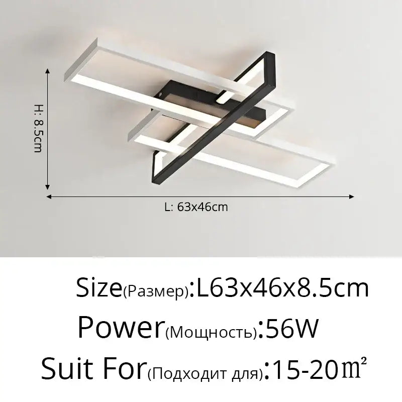 Chrome Rectangular Chandelier