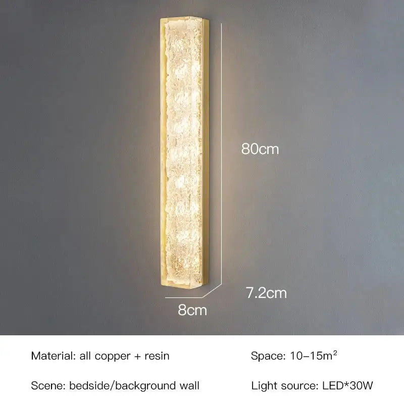 Gold Textured Resin Lamp