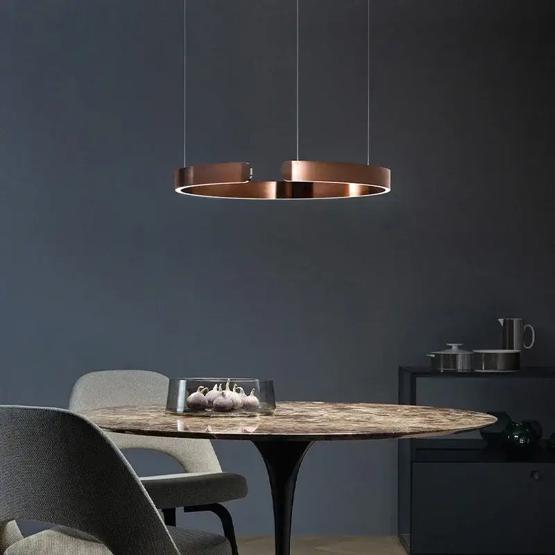 Gold Ring Chandelier Light