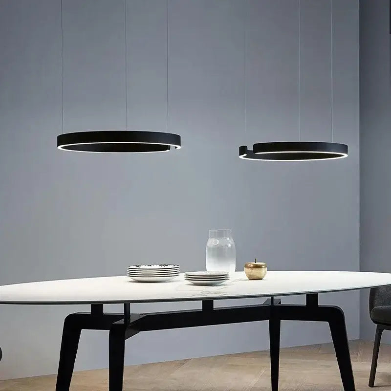 Gold Ring Chandelier Light