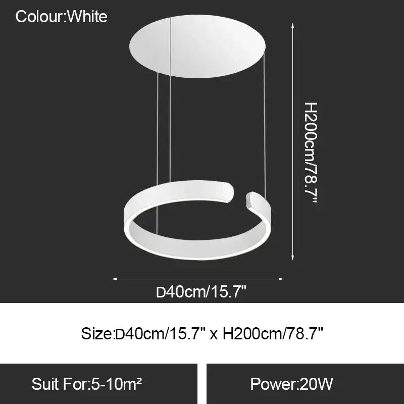 Gold Ring Chandelier Light