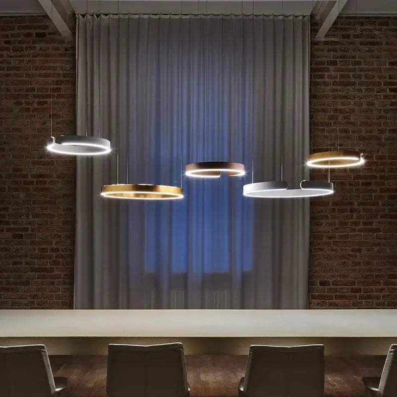 Gold Ring Chandelier Light