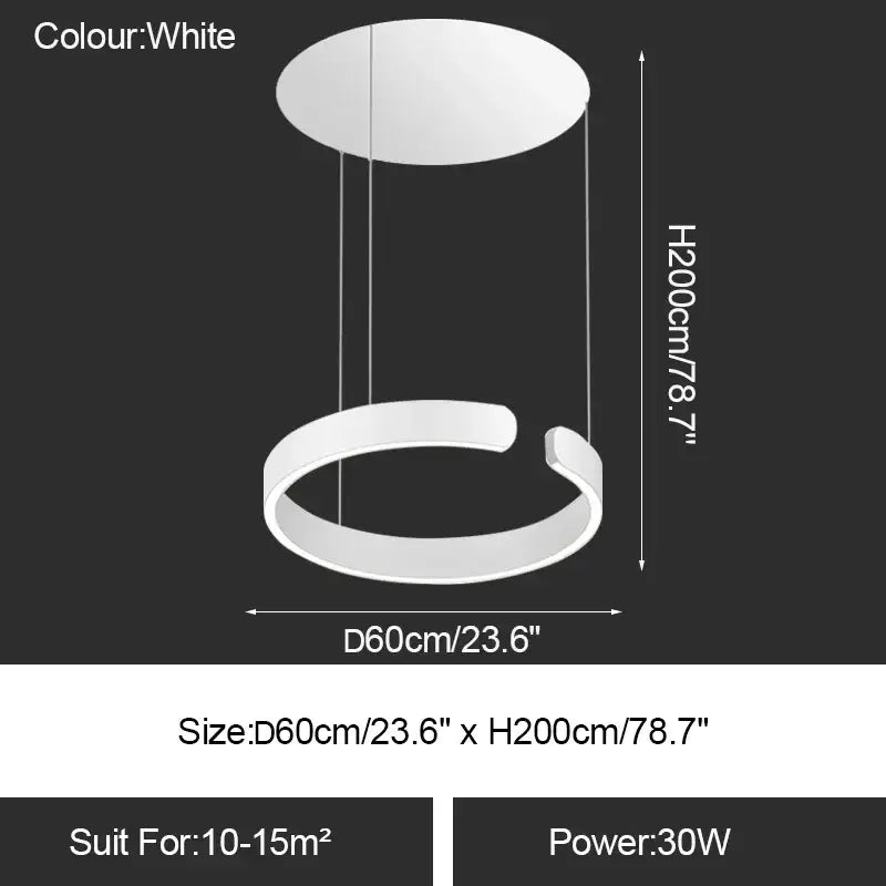 Gold Ring Chandelier Light