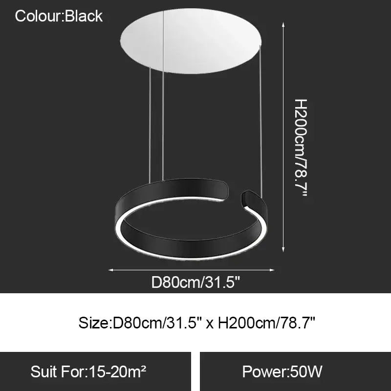 Gold Ring Chandelier Light