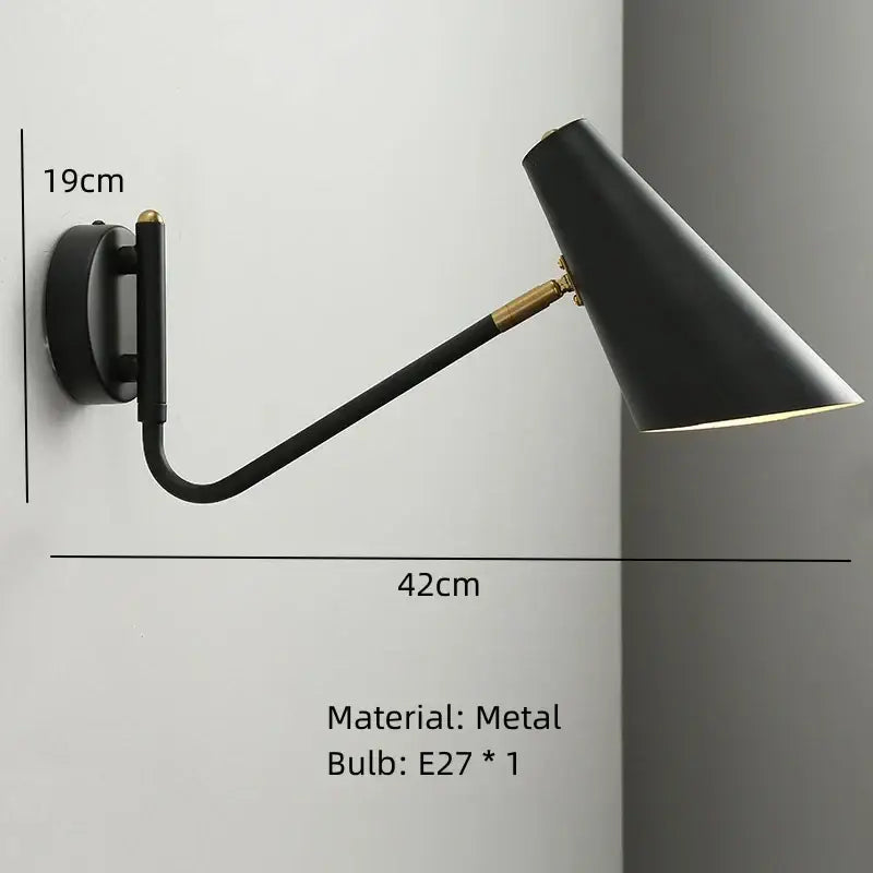 Gold Rotatable Wall Lamp