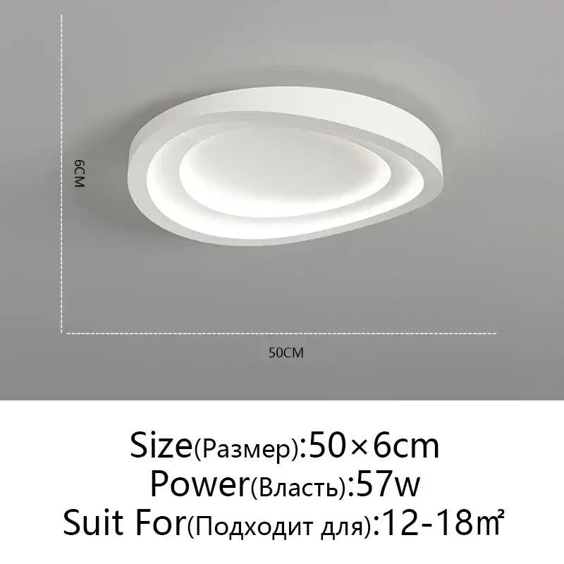 White Round LED Ceiling Lamp