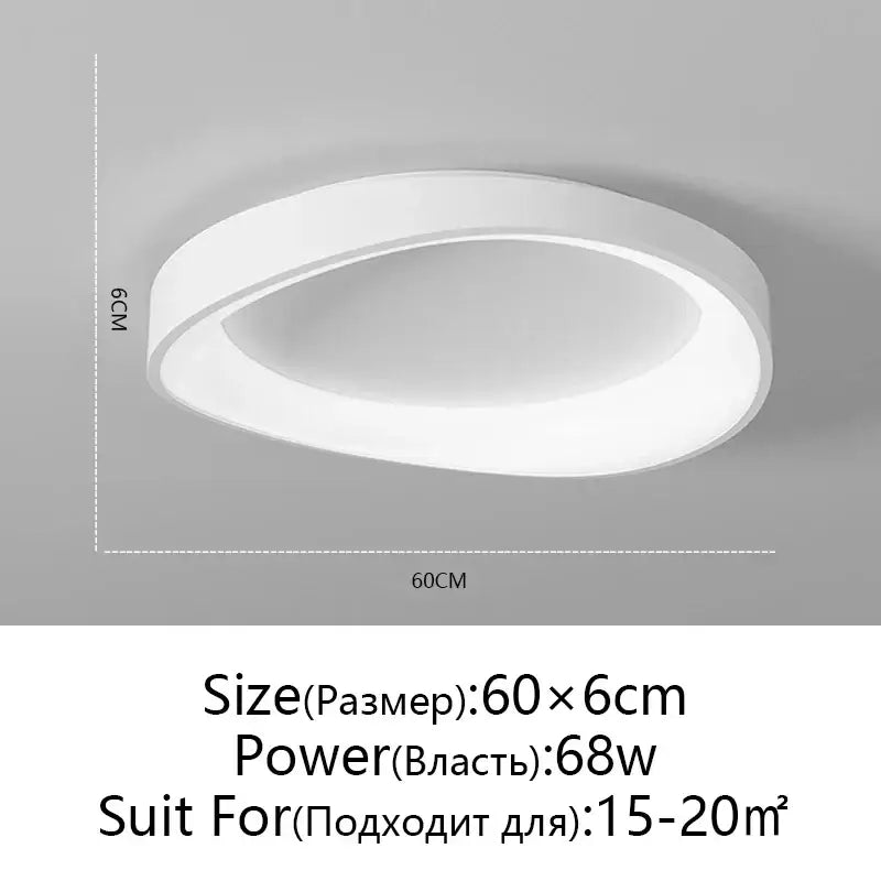 White Round LED Ceiling Lamp