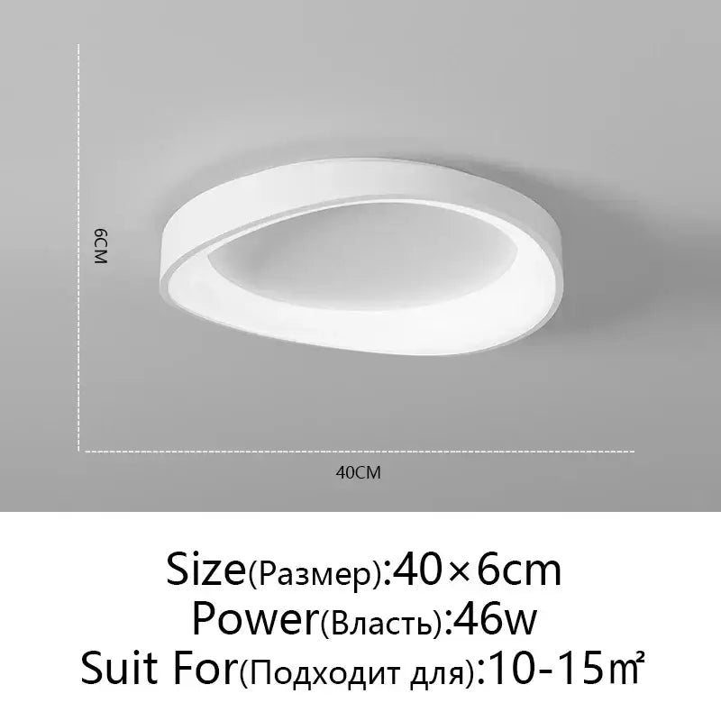 White Round LED Ceiling Lamp