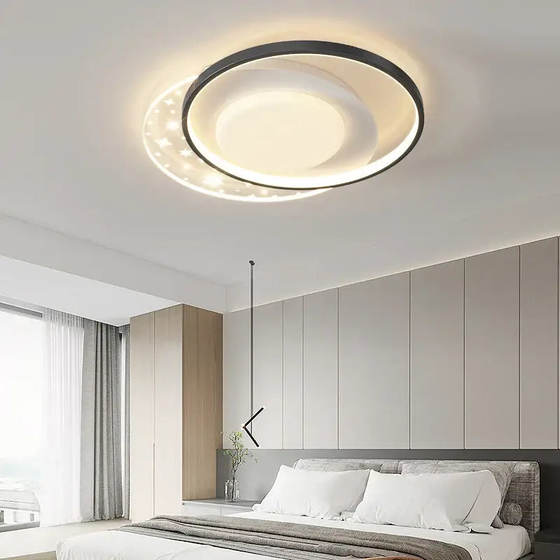 White Starry Round Ceiling