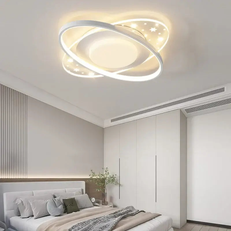 White Starry Round Ceiling