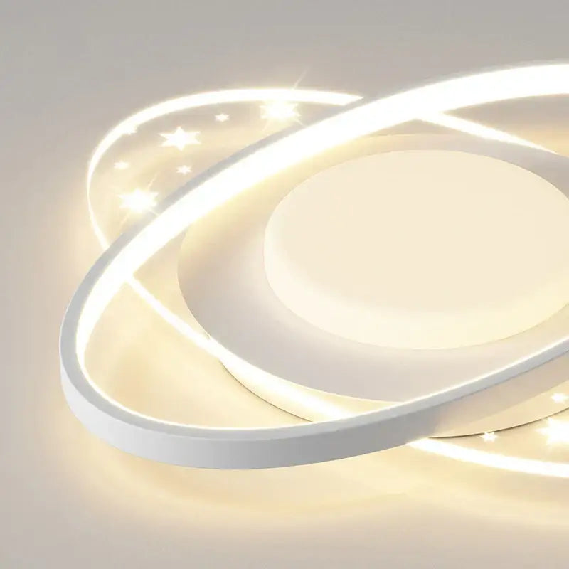 White Starry Round Ceiling