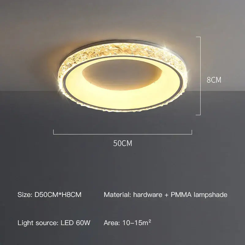 Crystal Round Ceiling Light