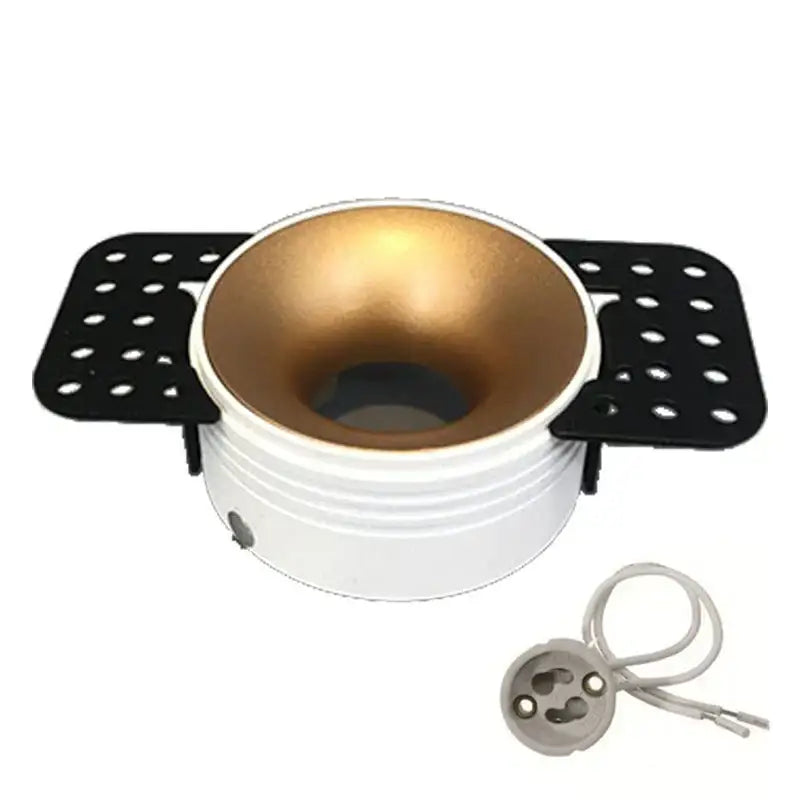 White Gold Ceiling Light
