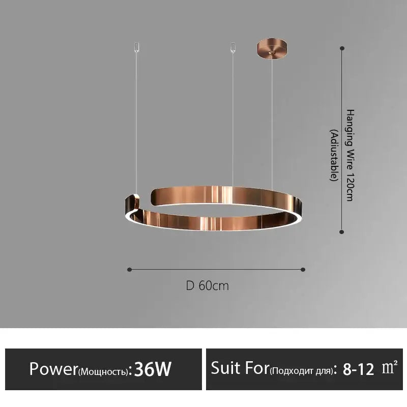Rose Gold Ring Chandelier