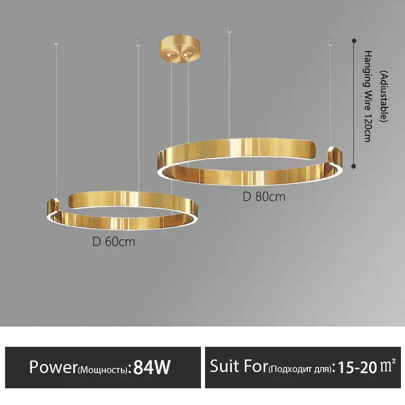 Rose Gold Ring Chandelier