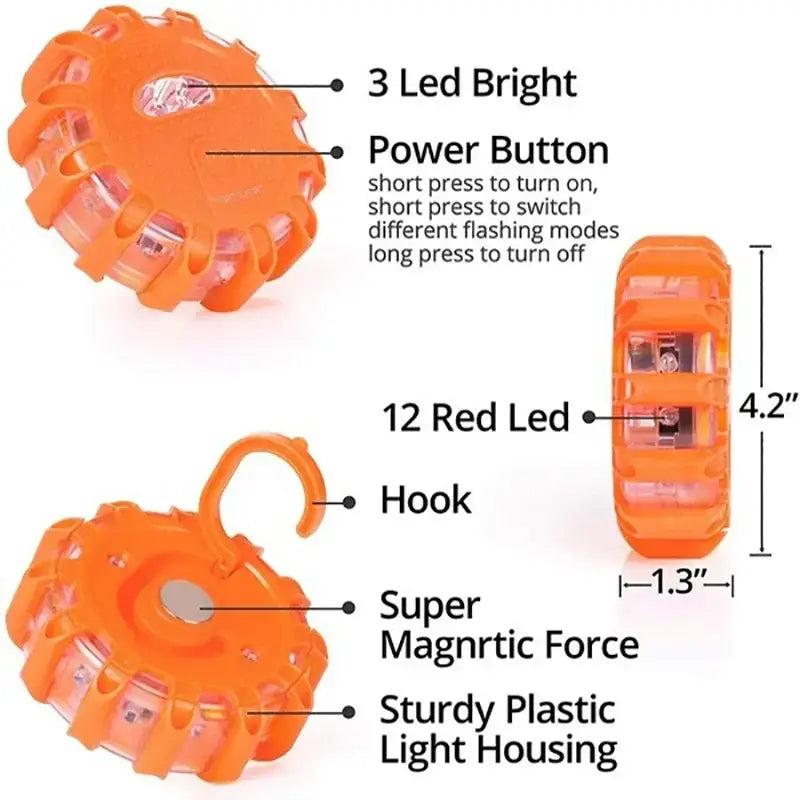 Orange LED Safety Flare