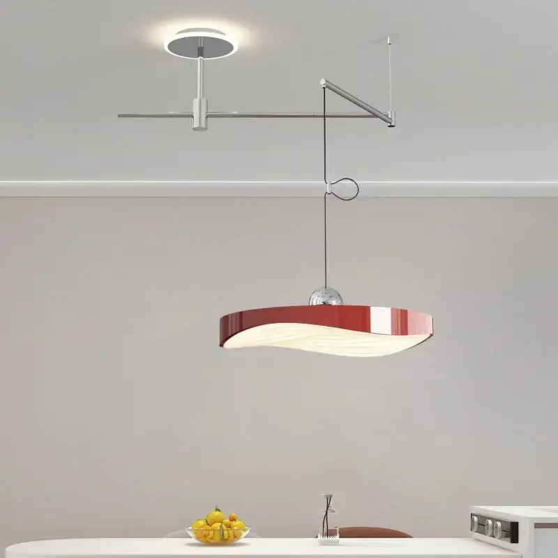 Chrome LED Saucer Chandelier