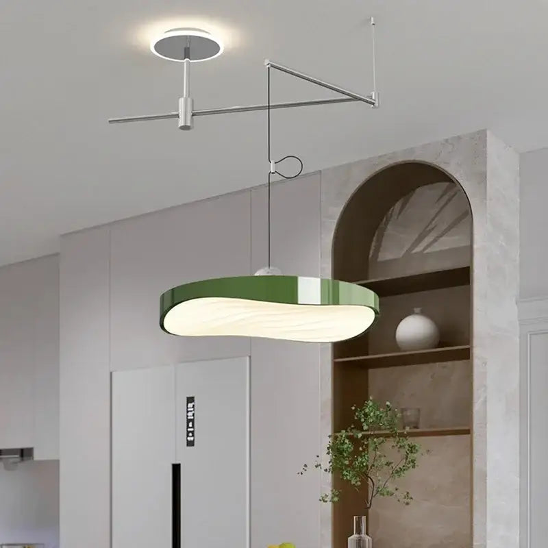 Chrome LED Saucer Chandelier