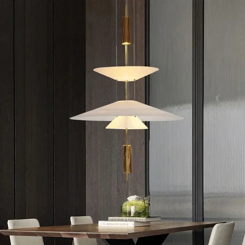 LED Saucer Chandelier