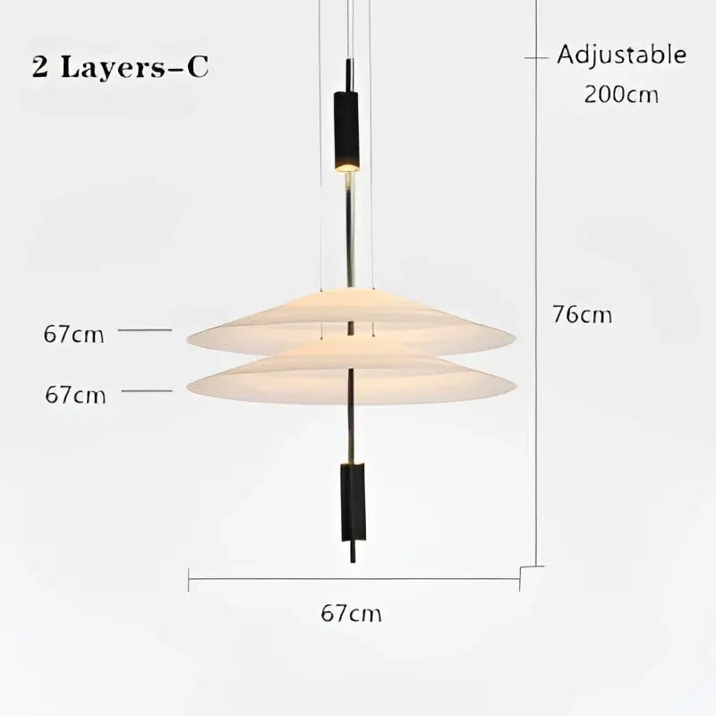 LED Saucer Chandelier