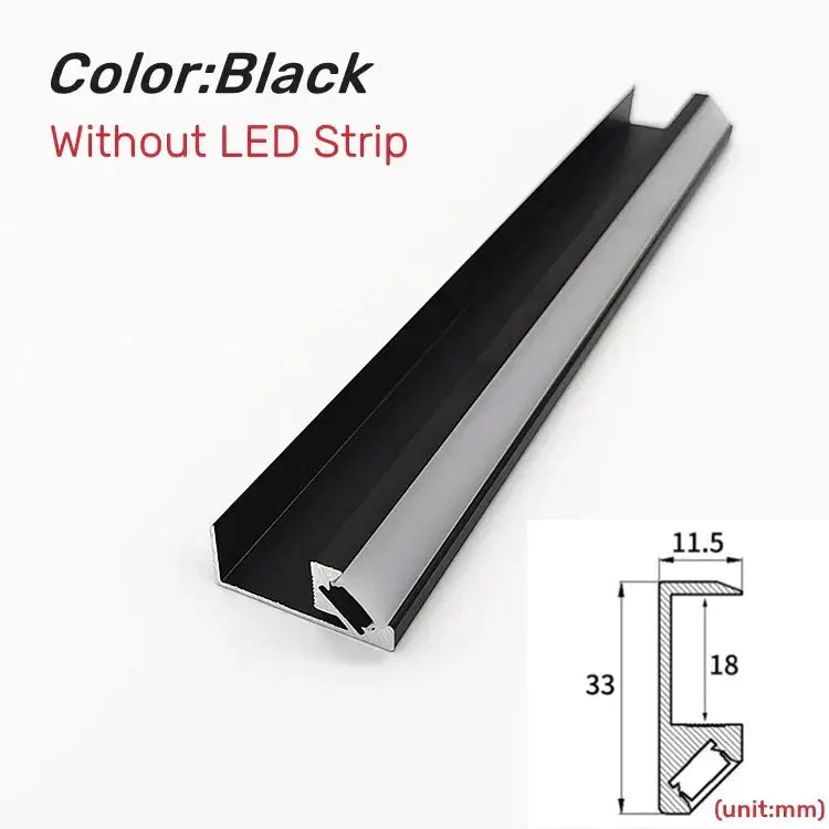 Black LED Shelf Light