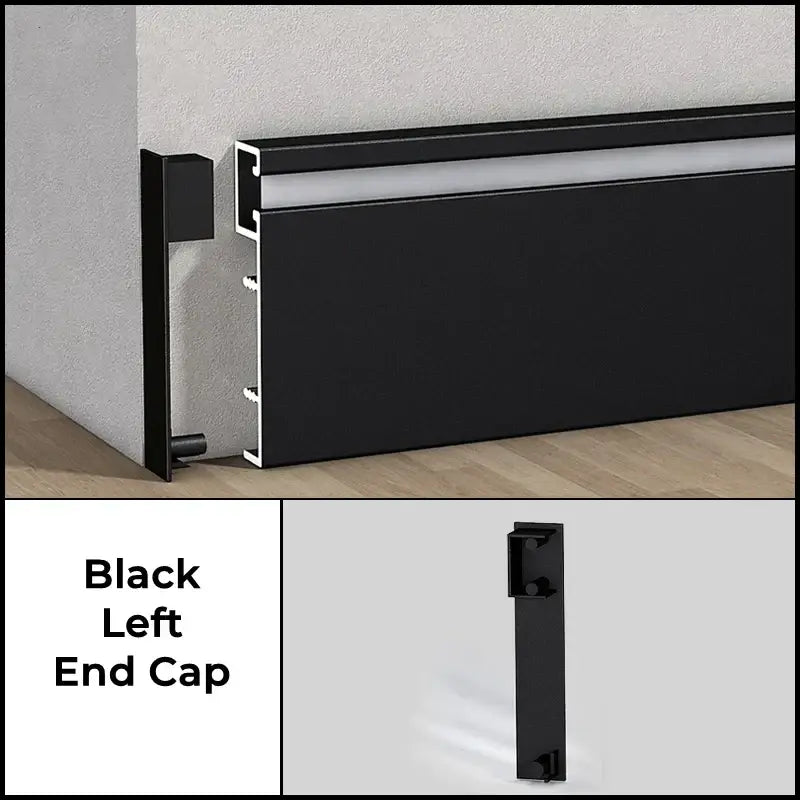 Black Aluminum Baseboard Light