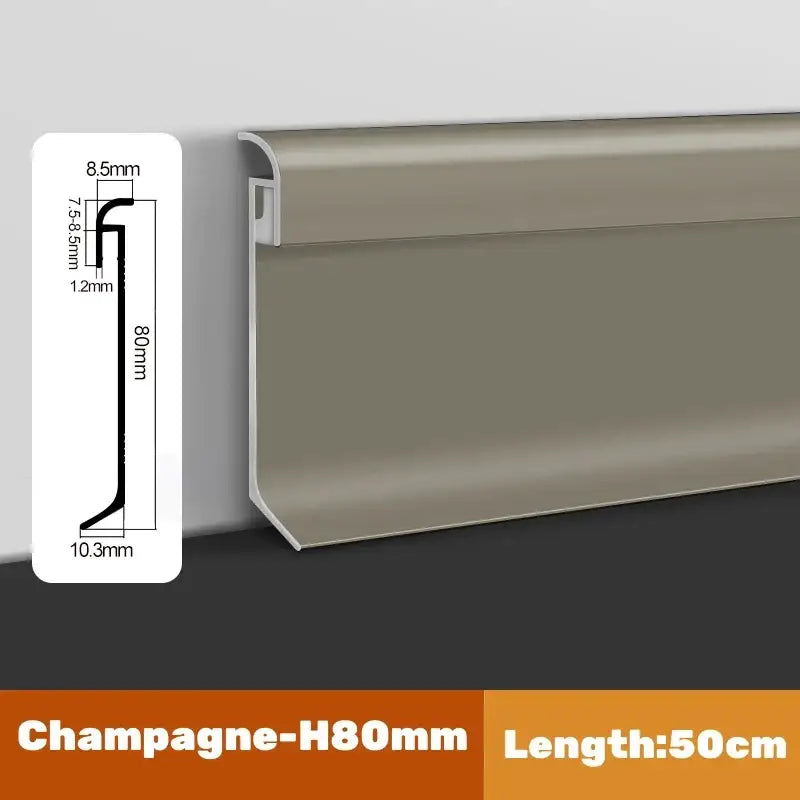 Black Aluminum Skirting Light