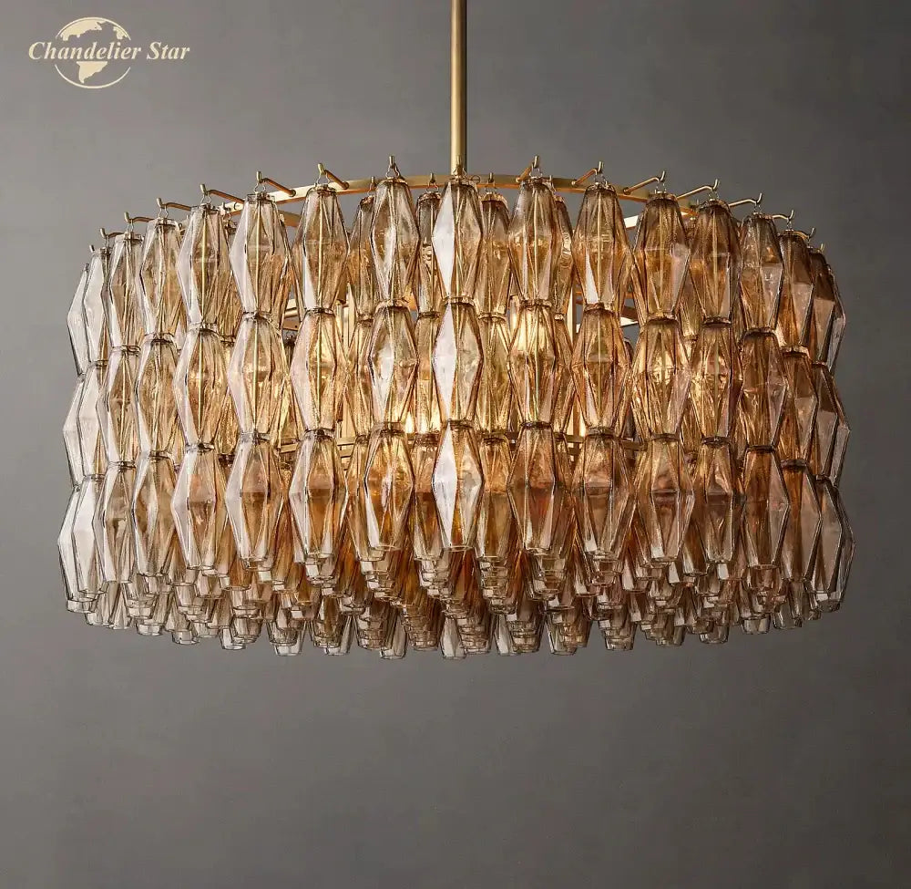 Smoke Glass LED Chandelier