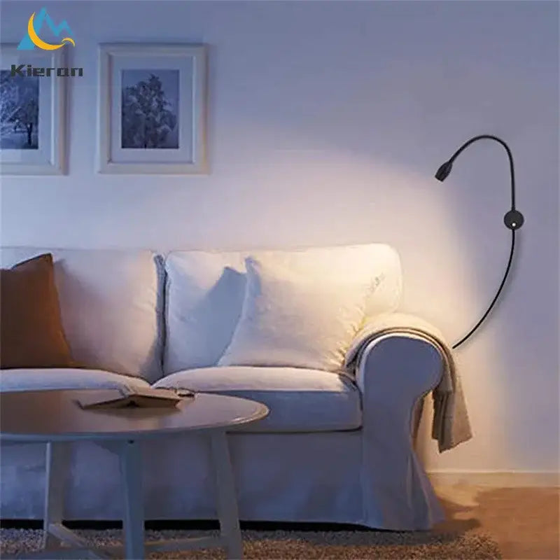 Silver Snake Wall Lamp
