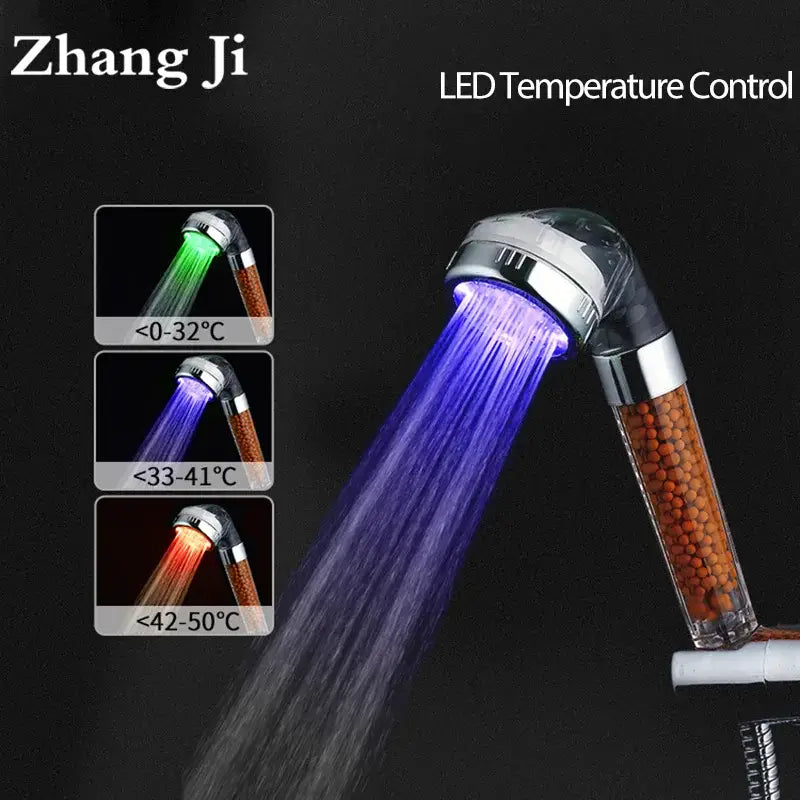 Chrome LED Shower Head