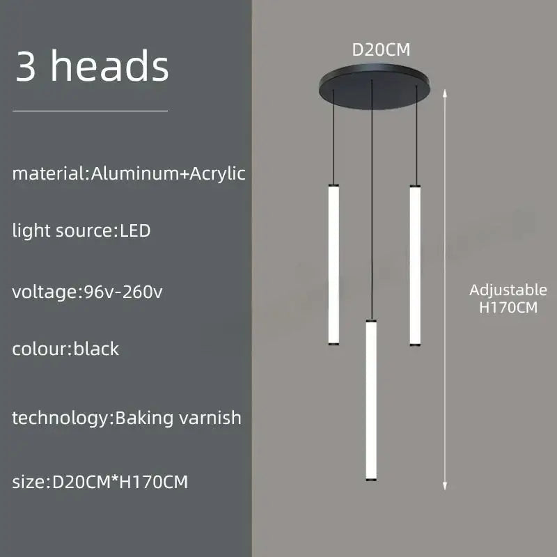 Black Spiral Chandelier