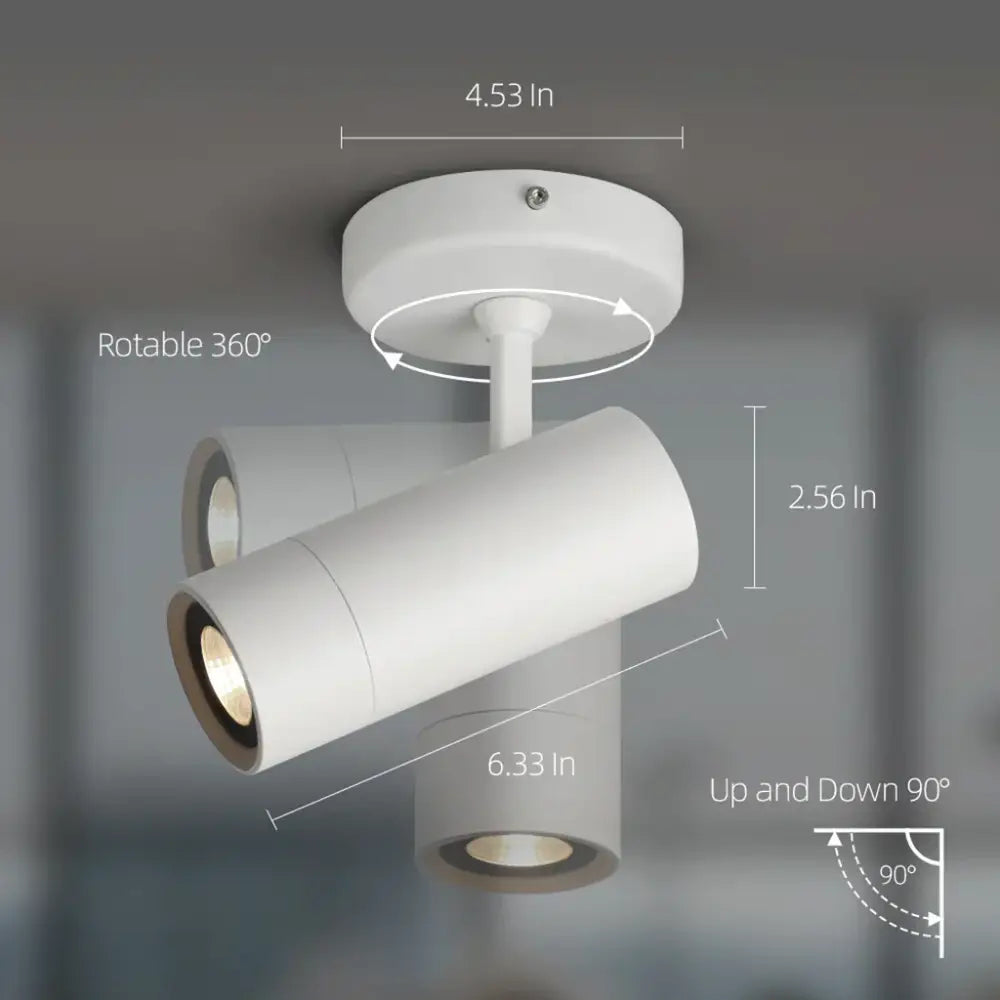 White Adjustable Spotlight