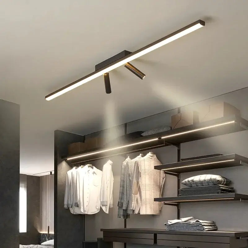 Black LED Spotlight Lamp For Hotel Halls