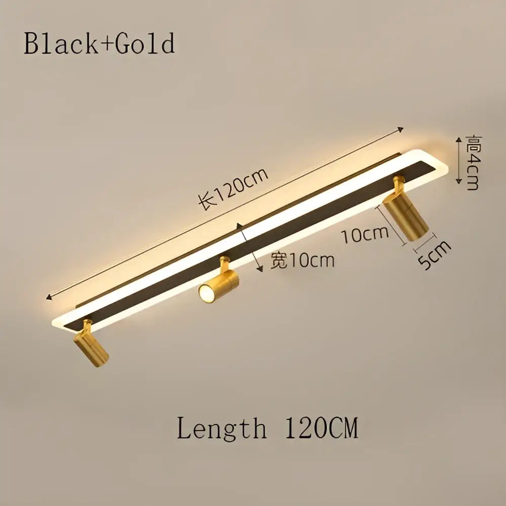 Black LED Spotlight Lamp For Hotel Halls