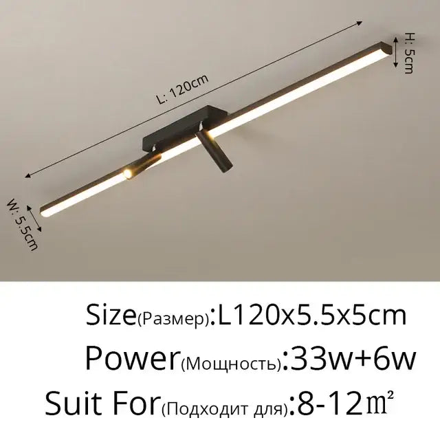 Black LED Spotlight Lamp For Hotel Halls