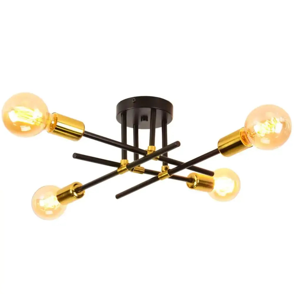 Black Brass Sputnik Chandelier