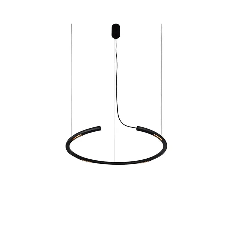 Black Square LED Chandelier Sensor Technology