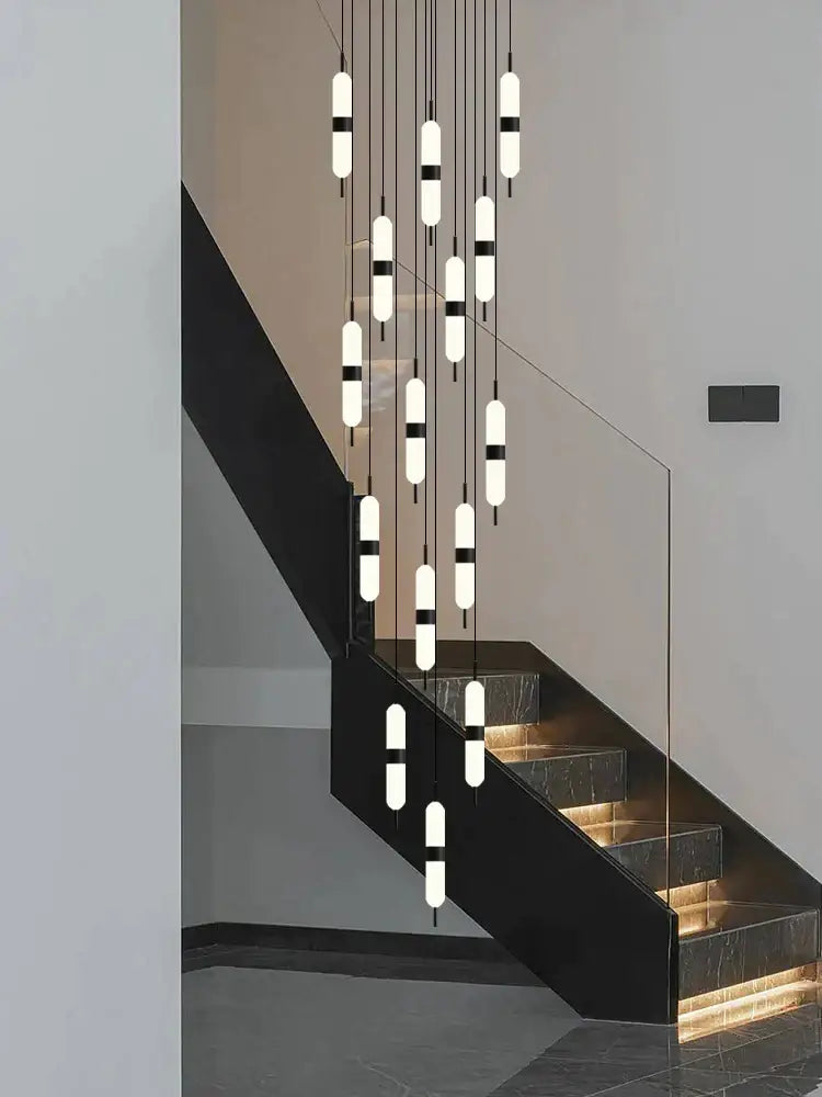 Dimmable LED Staircase Chandelier