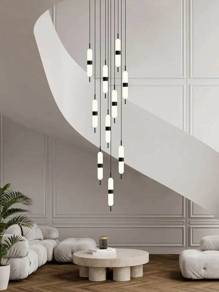 Dimmable LED Staircase Chandelier