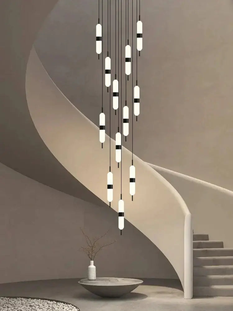 Dimmable LED Staircase Chandelier