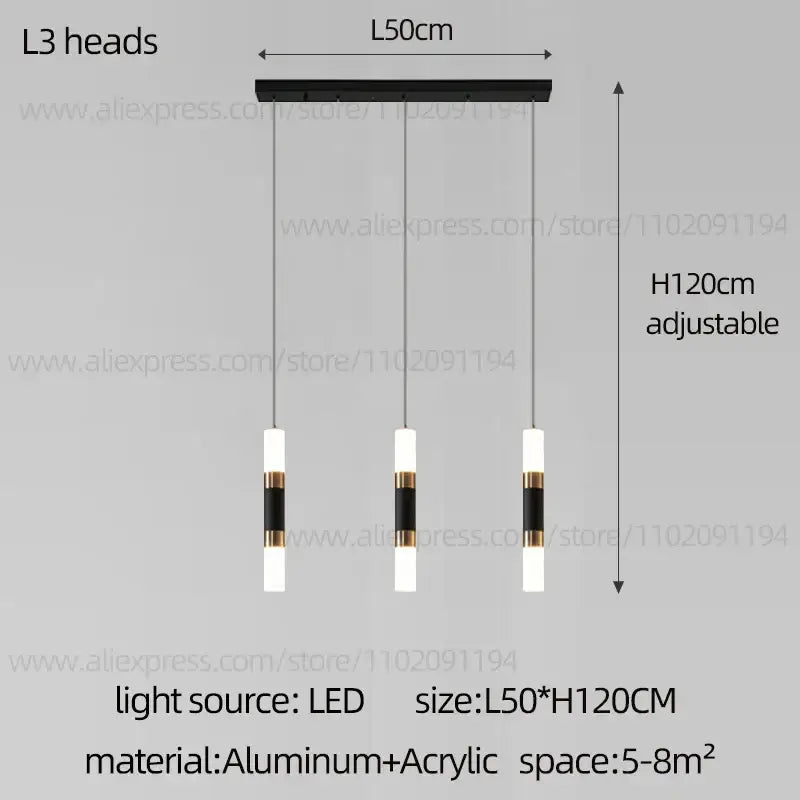 Black Staircase Pendant Light