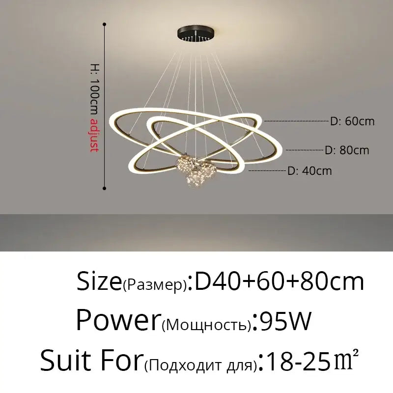 Black Star Chandelier Light