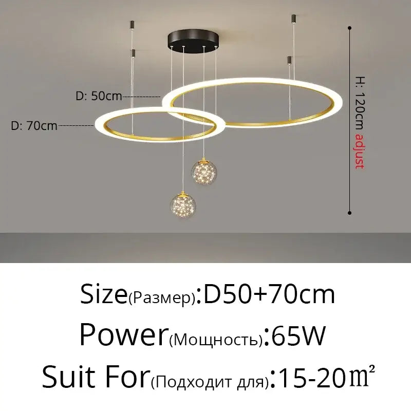 Black Star Chandelier Light