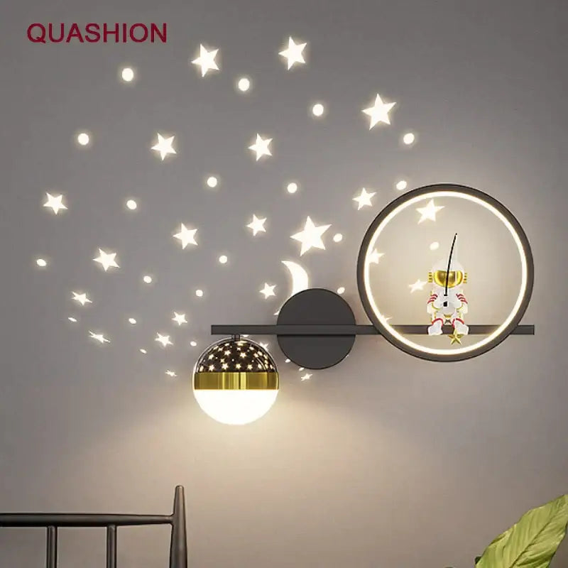 Gold Astronaut Star Light