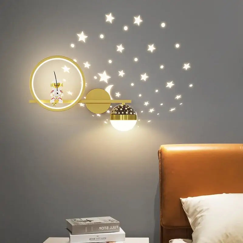 Gold Astronaut Star Light