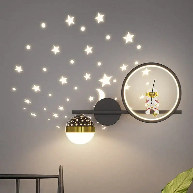 Gold Astronaut Star Light