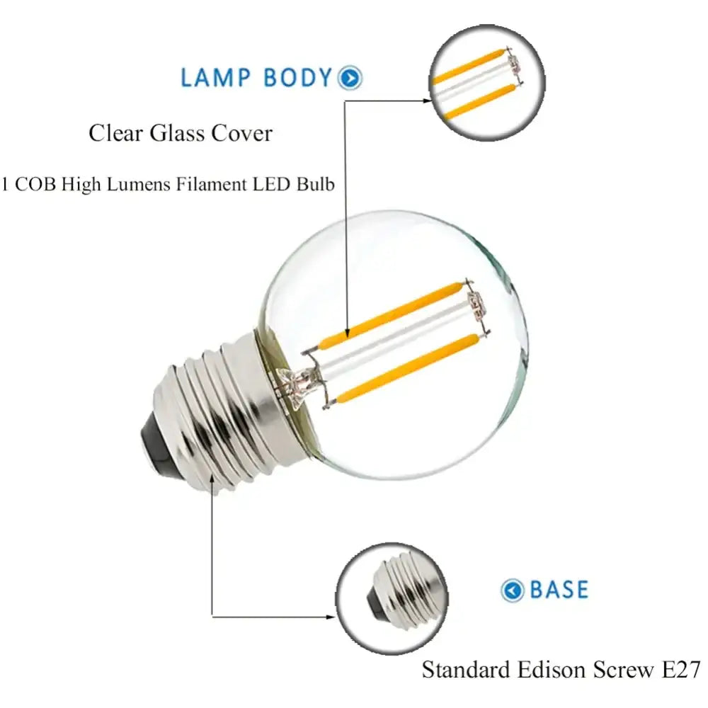 Warm White LED String Lights