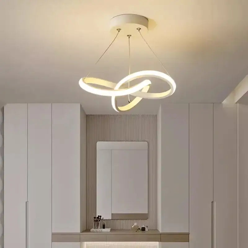 Black LED Strip Pendant Light
