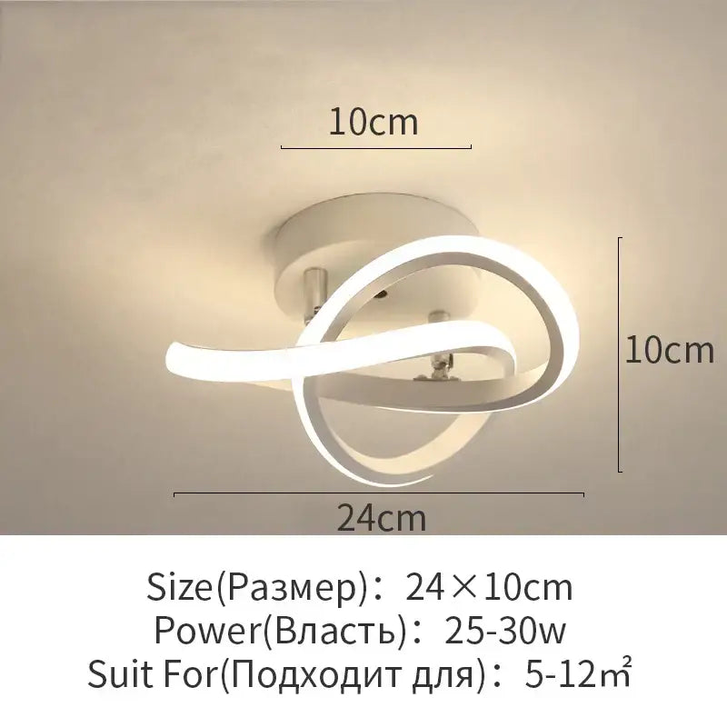 White Surface Ceiling Light